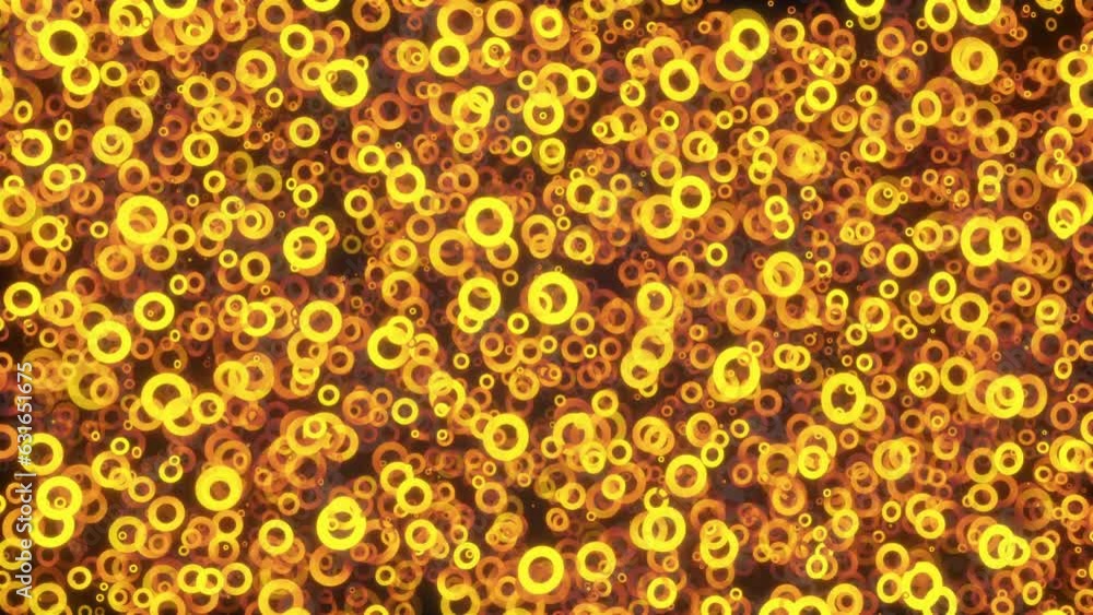 Poster stroke circle particles. computer generated 3d render