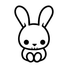 rabbit vector illustration logo