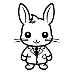 Obraz na płótnie Canvas rabbit vector illustration logo
