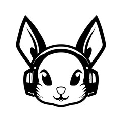 rabbit vector illustration logo