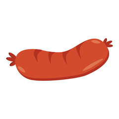 sausage on a white background