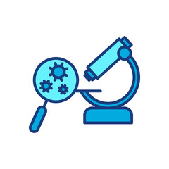 microscope icon. simple,research,laboratory. isolated on white background.