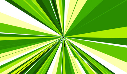 zoom anime green speed line on green background for comic