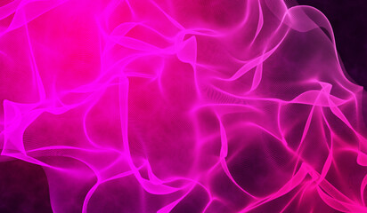 Obraz premium 3D abstract digital technology pink light on pink gradient background.