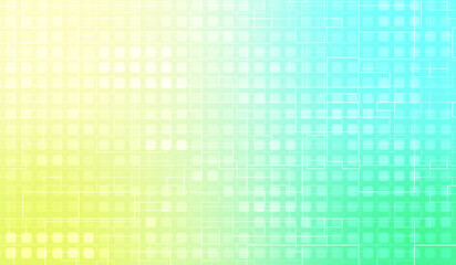 3D abstract digital technology green light particles wave on green background.