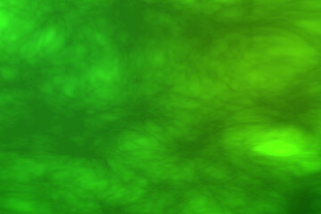 Fototapeta na wymiar green smoke clouds moving turbulent on a green background.