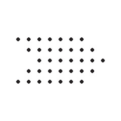 Geometric Dot Arrow Shape