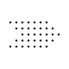 Geometric Dot Arrow Shape