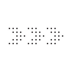 Geometric Dot Arrow Shape