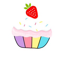 cupcake with cherry