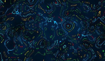 Fototapeta premium Twisted multicolor gradient liquid blur abstract backgrounds