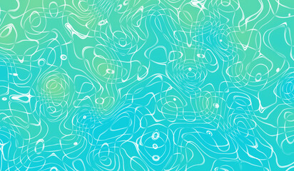 Fototapeta na wymiar Twisted blue-green gradient liquid blur abstract backgrounds