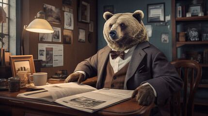 Bear Business: A Furry Executive's Morning Briefing