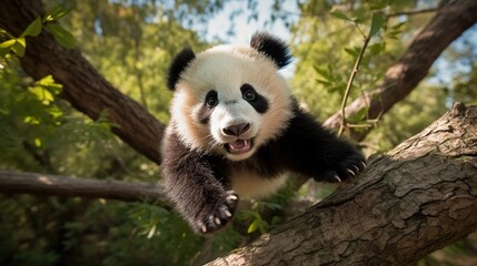 Obraz premium Unique Charm: Adorable Pandas