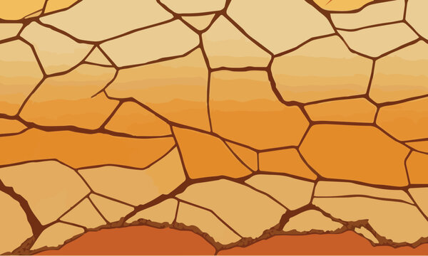 Dry soil surface cracked ground texture background. dry soil surface cracked ground texture vector
