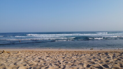 Blue Ocean And Sand View