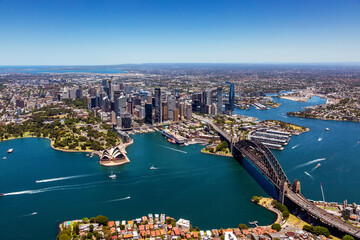 Fototapeta na wymiar Aerial view of Sydney, Australia
