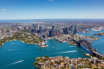 Crédence de cuisine en verre imprimé Sydney Aerial view of Sydney, Australia