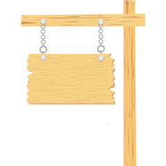 Wooden Board Sign