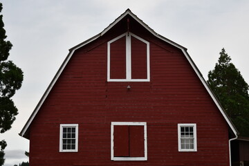 red barn at county fair