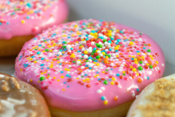 Colorful donuts is placed organizedly, after some edits.