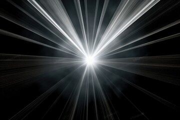 Abstract Lens flare light effects on black black background for design. Generative AI