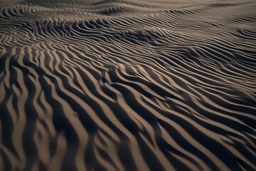 Obraz premium Sculpted Sands: Vertical Shot of Intricate Desert Patterns, Desert patterns, sand textures, intricate designs, natural artistry, sculpted sands, desert formations, vertical shot, arid landscapes,