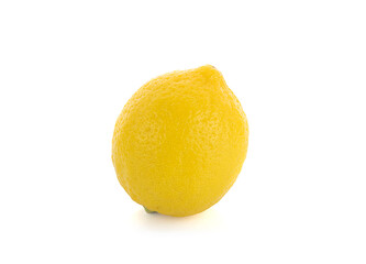 Fresh lemon isolated on white background