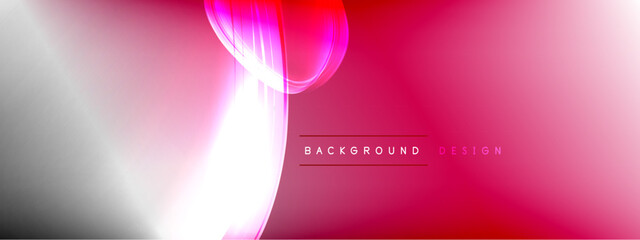 Vector abstract background - liquid transparent bubble shapes on fluid gradient with shadows and light effects