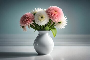 flowers in vase generated by AI
