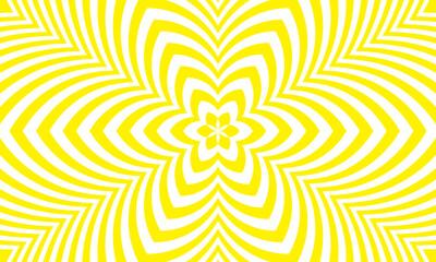 vector graphic of yellow color abstract floral background with wave style	
