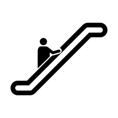 escalator vector icon