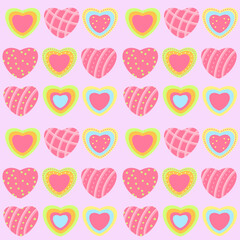 Gift wrapping paper. Tile seamless pattern. Vector illustration.