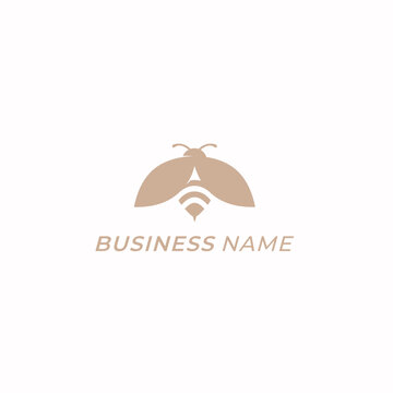 design logo creative bee agriculture