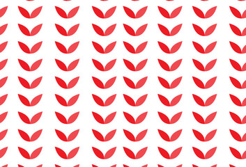 pattern red lined up leaves fabric pattern background colorful