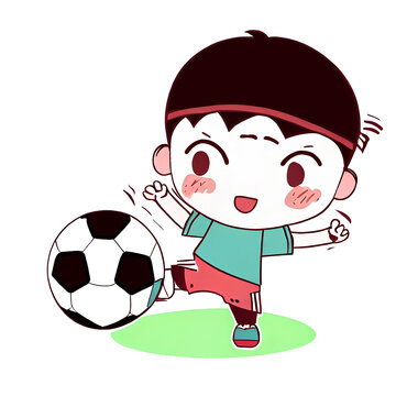 boy with soccer ball