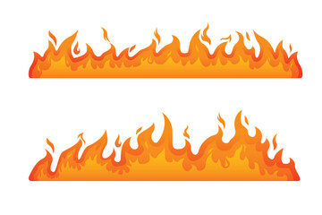 great fire illustration design. realistic blaze vector
