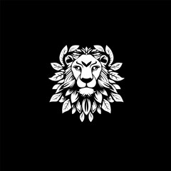 Opulent Jungle Majesty Lion Head Logo