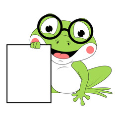 cute frog animal cartoon illustration