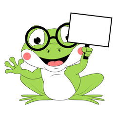 cute frog animal cartoon illustration