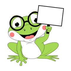 cute frog animal cartoon illustration
