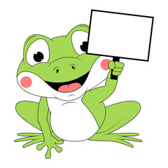 cute frog animal cartoon illustration