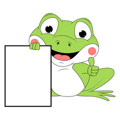 cute frog animal cartoon illustration