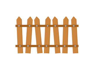 Wood Fence Illustration