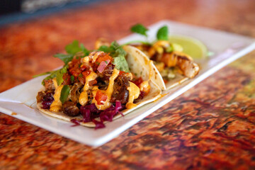 Crispy fish tacos
