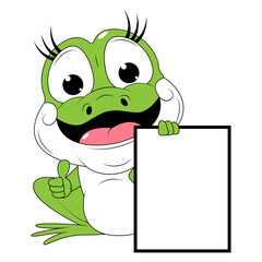 cute frog animal cartoon illustration