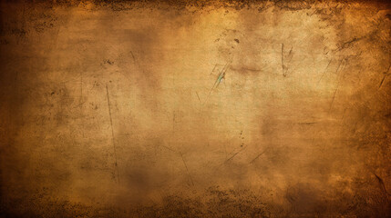 Fototapeta na wymiar Old Bronze Sheet: A Vintage and Grunge Material with Scratches and Stains AI Generated 