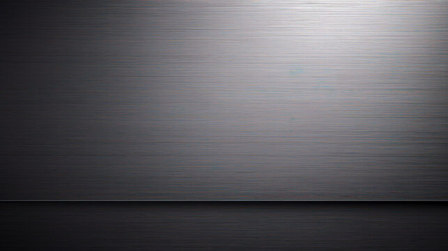 Polished Aluminium Panel: A High Resolution and Abstract Metal Background in Gray and Black AI Generated

