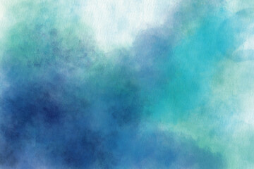 Fototapeta premium blue and green watercolor background