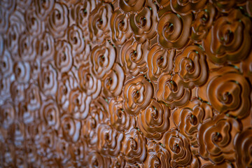 Transparent decoration macro in Chinese auspicious cloud style